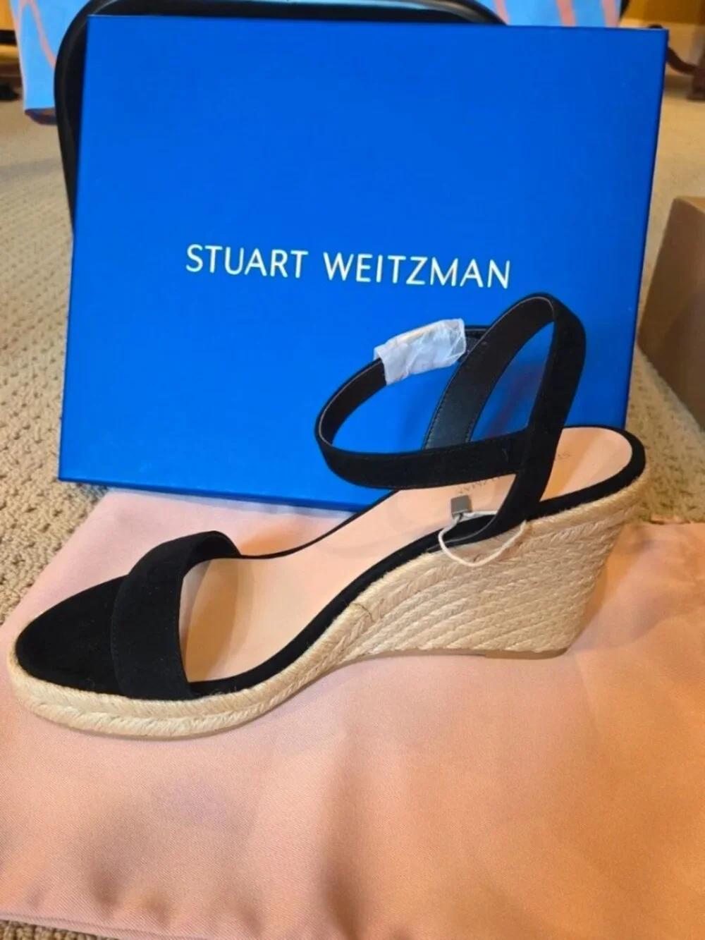 NWT Stuart Weitzman Teddi Espadrille Wedge Sandals 41.5 US 11
